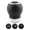 Levier - Pommeaux Pommeau Cuir Noir Rond Bague Marche Ar + 3 Pastilles De Vitesses Z