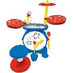 Imitation Instrument Musique Lexibook - Batterie électronique pour enfant - Lumineuse - Complete avec clavier. cymbales et tabouret - Dés 3 ans