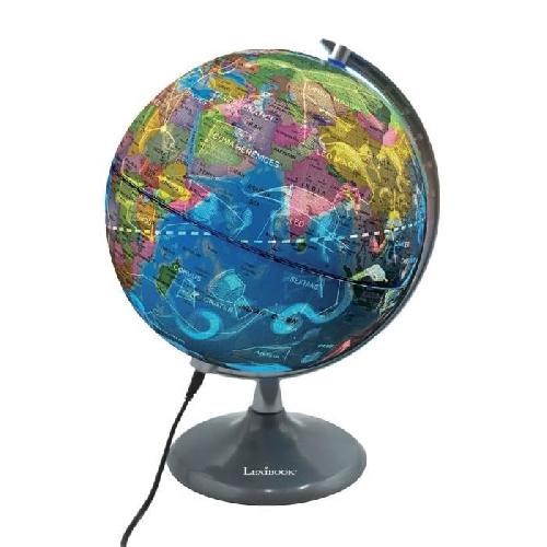 Globe Terrestre LEXIBOOK - Globe jour & nuit Lumineux ? Globe terrestre le jour et s'illumine avec la carte des constellations (Français)