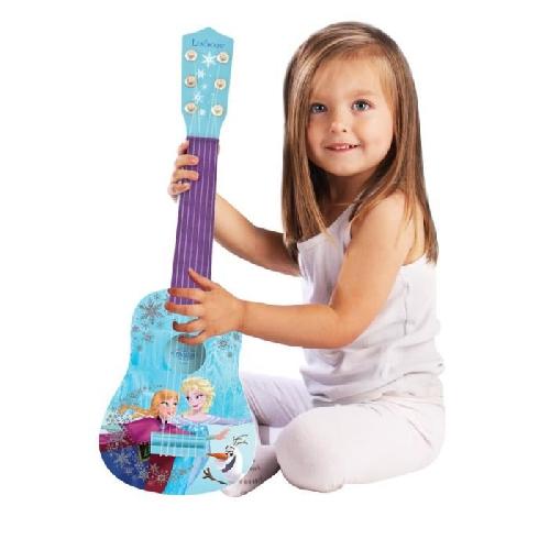 Imitation Instrument Musique Lexibook - Guitare enfant Reine des Neiges - Bleu - 53cm