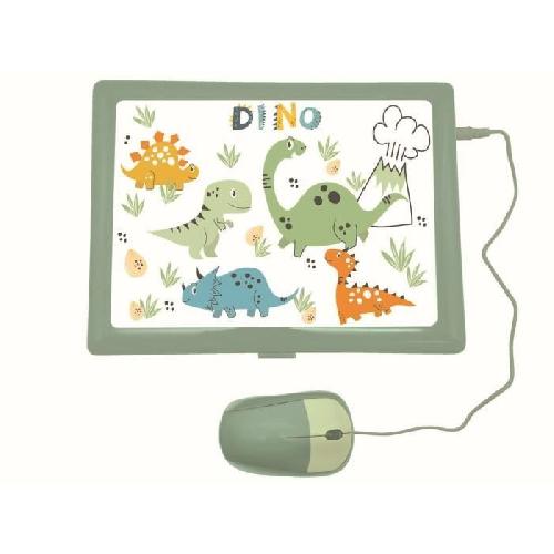 Ordinateur Enfant Lexibook - Ordinateur éducatif bilingue Dinosaure - 124 activités (EN/FR)