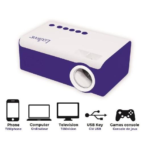 Videoprojecteur LEXIBOOK Projecteur video portable pour regarder films. photos et jeux