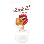 Huiles de massage Lick it! Gel de Massage Erotique Chocolat 50 ml