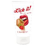 Lick it! Gel de Massage Erotique Fraise 50 ml