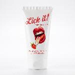 Massage - Huiles bougies Lick it! Gel de Massage Fraise Vin Petillant 50 ml