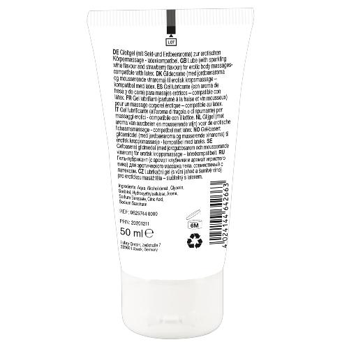 Massage - Huiles bougies Lick it! Gel de Massage Fraise Vin Petillant 50 ml