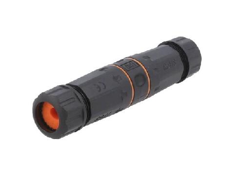 Accessoire Coffret De Communication - Connecteur Rj45 - Panneau De Brassage Lien Cat 6.6a.7 PoE.PoE+.PoE++ 22AWG-26AWG IP68 - Noir