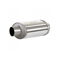 Ligne Complete - Ligne D'echappement - Pot D'echappement Pot Intermediaire Short Box Inox D76mm-370mm Ligne Complete - Ligne D'echappement - Pot D'echappement Pot Intermediaire Short Box Inox D76mm-370mm