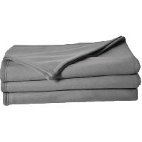 Linge De Lit Couverture polaire TOISON D'OR - Poleco - 220x240cm - Acier