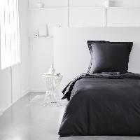 Linge De Lit Housse de couette TODAY Essential - 140 x 200 cm - 1 personne - 100% Coton uni - Fusain