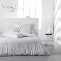 Linge De Lit Housse de couette TODAY Essential - 220 x 240 cm - 2 personnes - 100% Coton uni - Craie