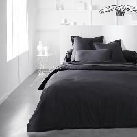 Linge De Lit Housse de couette TODAY Essential - 220 x 240 cm - 2 personnes - 100 Coton uni - Fusain