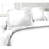 Linge De Lit LOVELY HOME Lot de 2 Taies d'Oreillers 100% coton 50x70 cm - Blanc