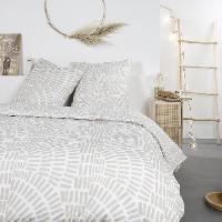 Linge De Lit Parure de lit Mawira - TODAY - 2 personnes - 260 x 240 cm - 100% coton - Beige Motif Ethnique