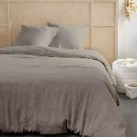 Linge De Lit Parure de lit - TODAY - 123321 - 2 personnes - 240x220cm - Gaze de coton unie - Dune