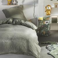 Linge De Lit Parure de lit - TODAY - 123327 - 1 personne - 140x200 cm - Gaze de coton unie - Sauge