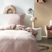 Linge De Lit Parure de lit - TODAY - 123332 - 1 personne - 140x200 cm - Gaze de coton unie - Rose des sables