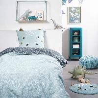 Linge De Lit Parure de lit TODAY - housse de couette 140x200 + 1 taie d'oreiller 63x63 - 1 personne - FUNNY2.2 - Bleu