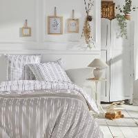 Linge De Lit PARURE DE LIT TODAY - HOUSSE DE COUETTE 220X240 + 2 TAIES D OREILLER 63X63 - 100% COTON 57 fils - Berenice