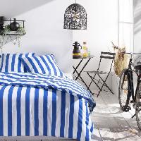 Linge De Lit Parure de lit - TODAY Summer Stripes - 240x220 cm - 2 personnes - coton imprimé rayé