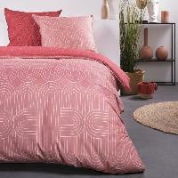 Linge De Lit Parure de lit - TODAY - Sunshine - 2 personnes - 220x240 cm - Coton - Rouge - Autres motifs