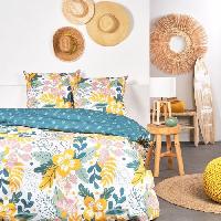 Linge De Lit Parure de lit - TODAY Sunshine - 240x220 cm - 2 personnes - coton imprimé floral