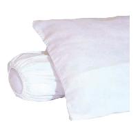 Linge De Lit Sous-taie d'oreiller molleton 100% coton gratté 60x60 cm blanc