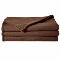 Linge De Lit TOISON D'OR - Couverture polaire - Poleco - 220x240cm - Chocolat