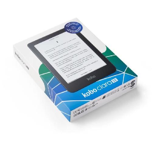 Livre Numerique - Liseuse - Ebook Liseuse KOBO Clara 2E - 6 - 16 Go - Bleu ocean - Ecran tactile - Plastique recycle
