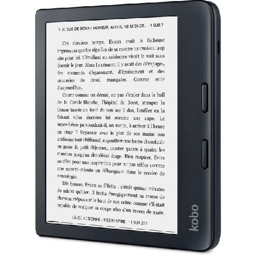 Livre Numerique - Liseuse - Ebook Liseuse KOBO Libra 2 Noir - 7 - 300ppp - Comfortlight PRO - Waterproof - Bluetooth - 32Go