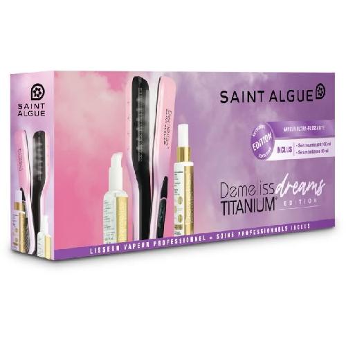 Lisseur - Pince - Fer A Lisser Lisseur Saint Algue DEMELISS TITANIUM DREAMS EDITION + 2 SOINS - VAPEUR