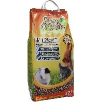 Litiere Vegetale - Fibre - Paille - Chanvre - Copeaux - Cellulose - Mais TYROL Litiere Prop'O Bois - Rongeurs - 20 L