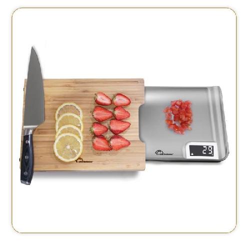 Balance Culinaire Electronique LITTLE BALANCE 8399 Chef 5 Trio USB. Balance de cuisine sans pile. Rechargeable USB. 3 en 1 : Coupez. pesez. versez. 5 kg/1g.