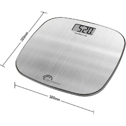 Pese-personne - Impedancemetre - Balance LITTLE BALANCE 8416 Inox Soft USB. Pese-personne sans pile. Rechargeable USB. 180 kg - 100 g. Inox