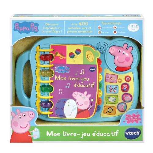 Livre Electronique Enfant - Livre Interactif Enfant Livre-Jeu Educatif VTECH - Peppa Pig - Sons amusants - 14 pages d'histoires et de jeux