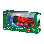 Circuit Miniature Locomotive Rouge Puissante a piles BRIO - Circuit de train en bois - Ravensburger - Des 3 ans - 33592