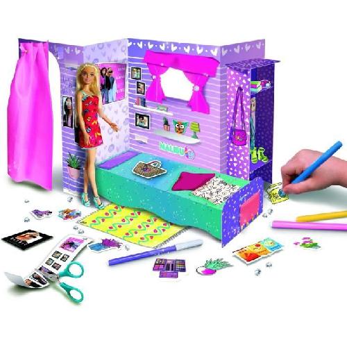 Maison - Accessoire Maison Poupee Loft a monter et a décorer éco responsable - Barbie - en carton rigide avec poupéé Barbie - LISCIANI