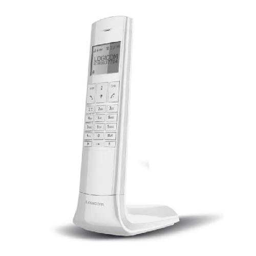 Telephone Fixe - Pack Telephones Logicom Luxia 150 Solo Telephone Sans Fil Sans Repondeur Blanc Gris