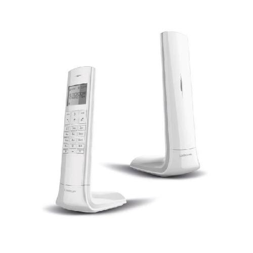 Telephone Fixe - Pack Telephones Logicom Luxia 150 Solo Telephone Sans Fil Sans Repondeur Blanc Gris