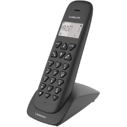 Telephone Fixe - Pack Telephones LOGICOM VEGA 105T Telephone sans fil avec repondeur - Noir