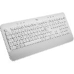 Clavier D'ordinateur Logitech - Clavier sans fil - Ergonomique Entier avec Repose-Poignets - Signature K650 - Blanc