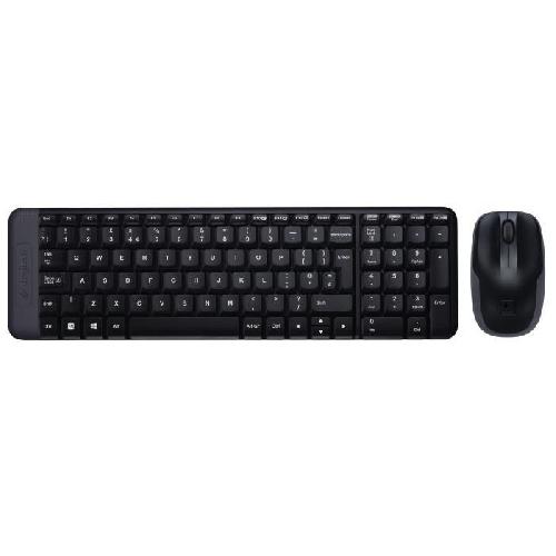 Pack Clavier - Souris LOGITECH Ensemble Clavier Souris MK220 - AZERTY - Sans Fil