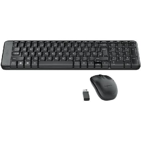 Pack Clavier - Souris LOGITECH Ensemble Clavier Souris MK220 - AZERTY - Sans Fil