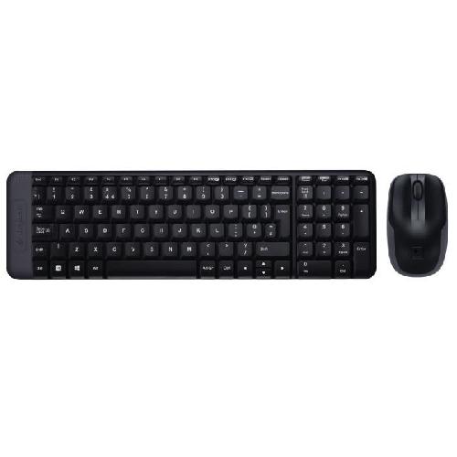 Pack Clavier - Souris LOGITECH Ensemble Clavier Souris MK220 - AZERTY - Sans Fil