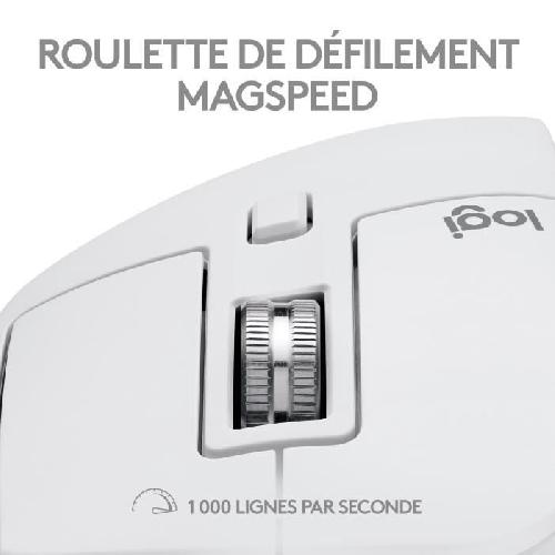 Souris Logitech - Souris sans fil Ergonomique - MX Master 3S pour Mac - Gris Pâle