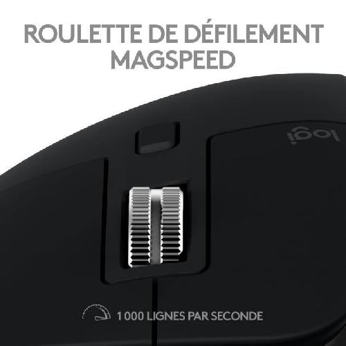 Souris Logitech - Souris sans fil Ergonomique - MX Master 3S pour Mac - Gris Sidéral