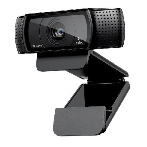 Webcam LOGITECH - Webcam HD Pro C920 Refresh - Microphone intégré - Idéal FaceTime et Skype - Noir