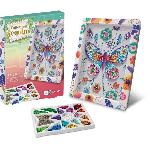 Jeu De Scrapbooking Loisir Créatif - Papillons - Illustration avec Sequins - Pour Enfant - Blanc