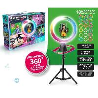 Loisirs Creatifs Et Activites Manuelles Kit de création vidéo avec rotation 360° et anneau lumineux LED multicolore - Canal Toys