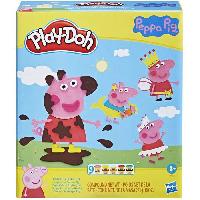 Loisirs Creatifs Et Activites Manuelles PLAY-DOH - Styles de Peppa Pig avec 9 Pots de pâte a modeler atoxique - 11 accessoires - jouet pour enfants - des 3 ans - Les héros